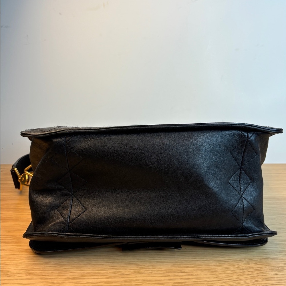 Marc by Marc Jacob’s Quilted Lamb & Cow Leather Dual Handle Satchel - Picture 14 of 15